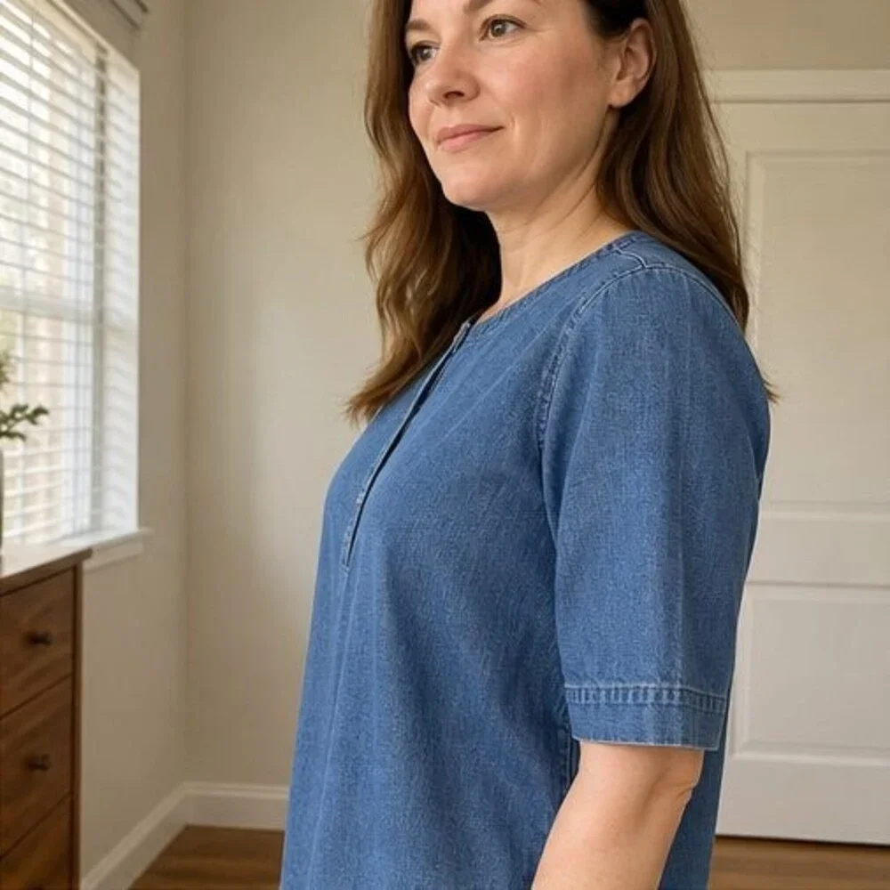 Charcoal Wrap Blouse